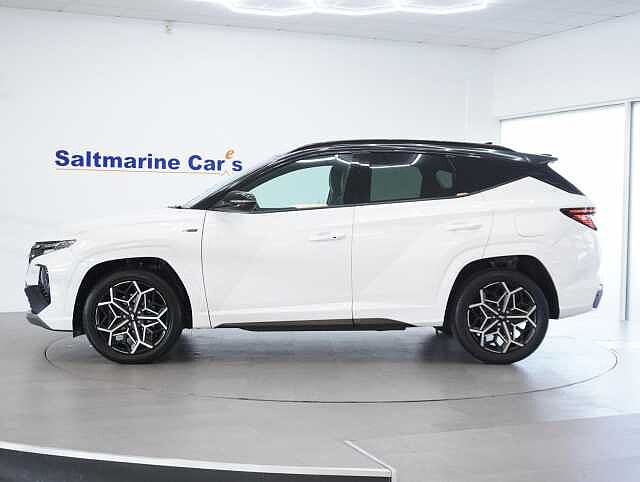 Hyundai TUCSON 1.6 h T-GDi N Line SUV 5dr Petrol Hybrid Auto Euro 6 (s/s) (230 ps) White
