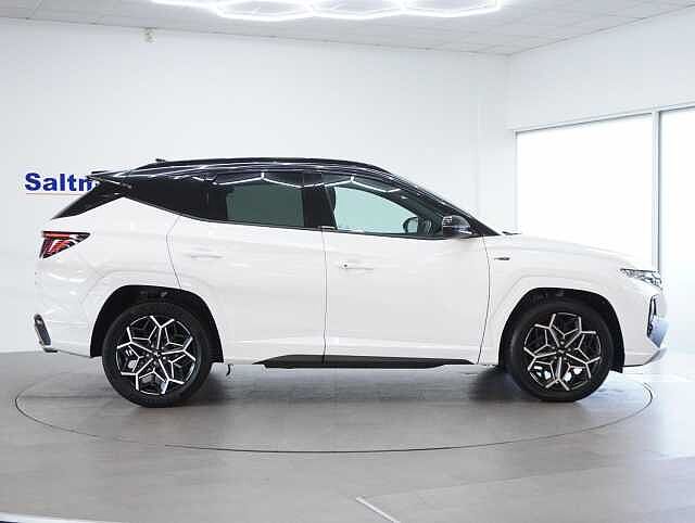 Hyundai TUCSON 1.6 h T-GDi N Line SUV 5dr Petrol Hybrid Auto Euro 6 (s/s) (230 ps) White