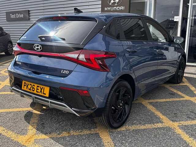 Hyundai I20 1.0 T-GDi Black Line Hatchback 5dr Petrol Manual Euro 6 (s/s) (90 ps) Blue