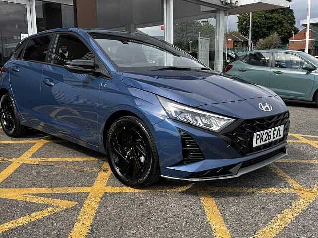 Hyundai I20 1.0 T-GDi Black Line Hatchback 5dr Petrol Manual Euro 6 (s/s) (90 ps) Blue