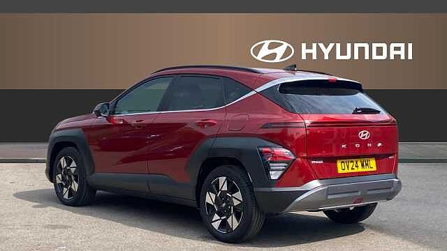 Hyundai KONA 1.6 GDi Hybrid Ultimate 5dr DCT Hybrid Hatchback Red