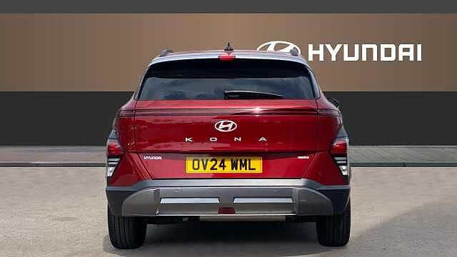 Hyundai KONA 1.6 GDi Hybrid Ultimate 5dr DCT Hybrid Hatchback Red