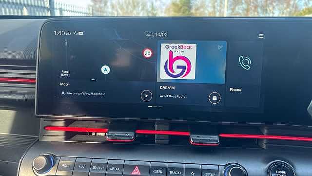 Hyundai KONA 1.6T 138 N Line 5dr Petrol Hatchback Black