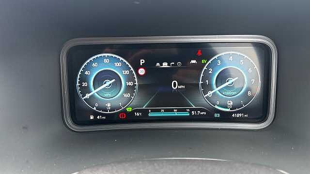 Hyundai KONA 1.6 GDi Hybrid Ultimate 5dr DCT Hybrid Hatchback Red