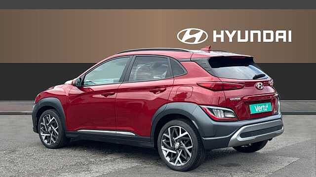 Hyundai KONA 1.6 GDi Hybrid Ultimate 5dr DCT Hybrid Hatchback Red