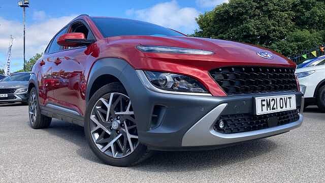 Hyundai KONA 1.6 GDi Hybrid Premium 5dr DCT Hybrid Hatchback Red