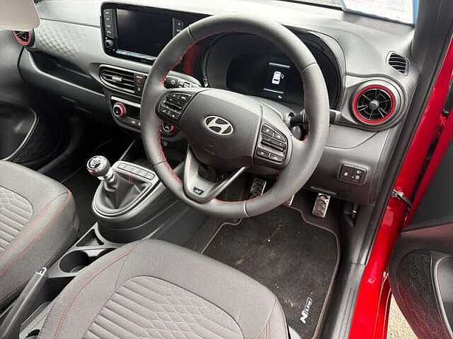 Hyundai I10 1.0 T-GDi N Line Hatchback 5dr Petrol Manual Euro 6 (s/s) (90 ps) Red
