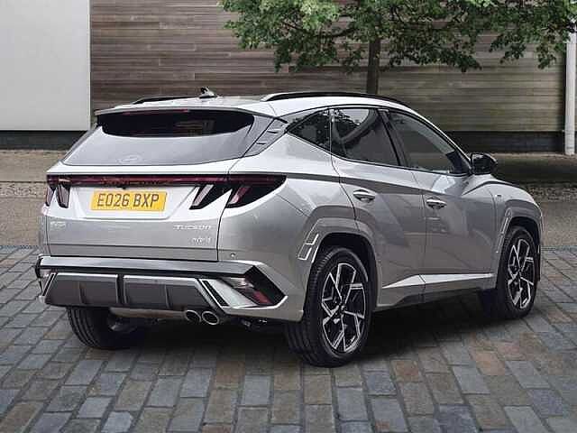 Hyundai TUCSON 1.6T N Line S SUV 5dr Petrol Hybrid Auto Euro 6 (s/s) (239 ps) Silver