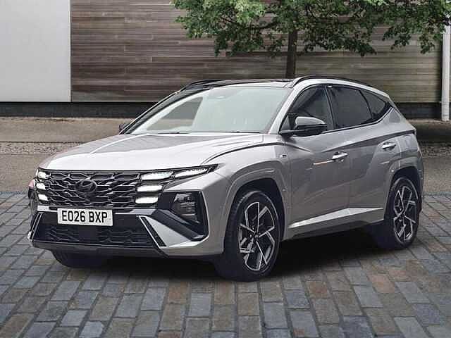 Hyundai TUCSON 1.6T N Line S SUV 5dr Petrol Hybrid Auto Euro 6 (s/s) (239 ps) Silver