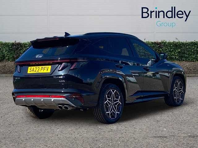 Hyundai TUCSON 1.6 h T-GDi N Line S SUV 5dr Petrol Hybrid Auto Euro 6 (s/s) (230 ps) Abyss Black