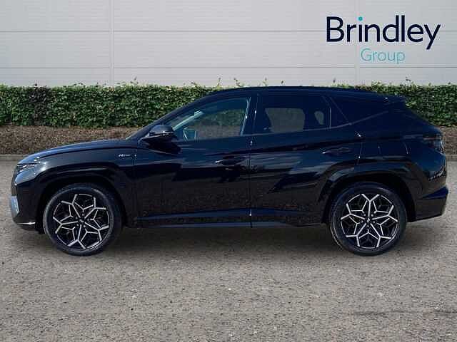 Hyundai TUCSON 1.6 h T-GDi N Line S SUV 5dr Petrol Hybrid Auto Euro 6 (s/s) (230 ps) Abyss Black
