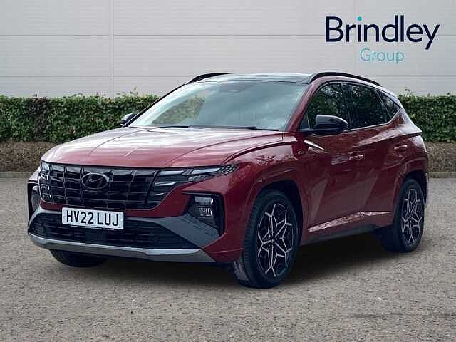 Hyundai TUCSON 1.6 h T-GDi N Line S SUV 5dr Petrol Hybrid Auto Euro 6 (s/s) (230 ps) Sunset Red