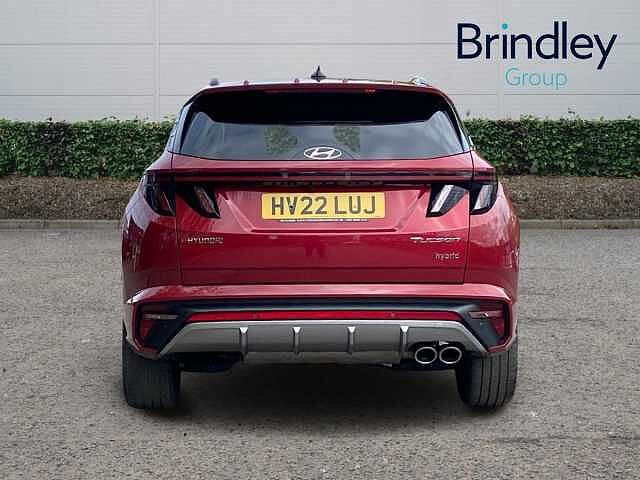 Hyundai TUCSON 1.6 h T-GDi N Line S SUV 5dr Petrol Hybrid Auto Euro 6 (s/s) (230 ps) Sunset Red