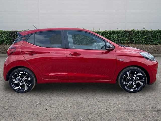 Hyundai I10 1.0 T-GDi N Line Hatchback 5dr Petrol Manual Euro 6 (s/s) (90 ps) Dragon Red