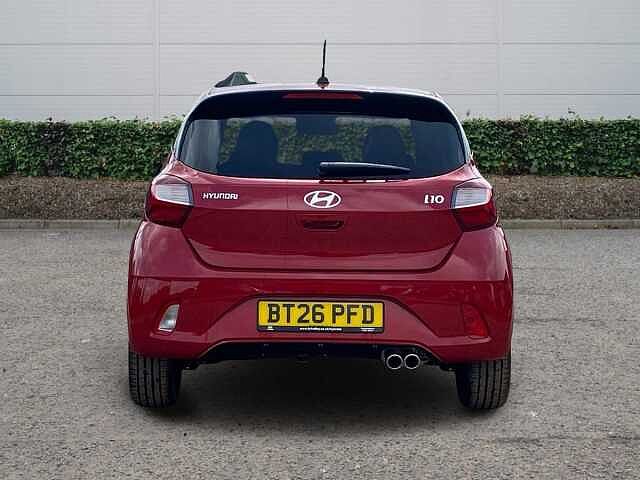 Hyundai I10 1.0 T-GDi N Line Hatchback 5dr Petrol Manual Euro 6 (s/s) (90 ps) Dragon Red