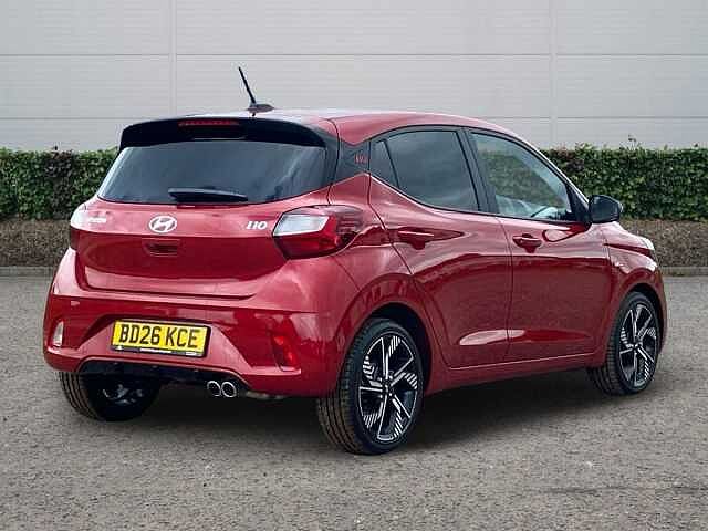Hyundai I10 1.0 T-GDi N Line Hatchback 5dr Petrol Manual Euro 6 (s/s) (90 ps) Dragon Red