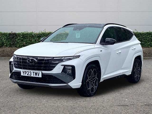 Hyundai TUCSON 1.6 h T-GDi N Line S SUV 5dr Petrol Hybrid Auto Euro 6 (s/s) (230 ps) Atlas White