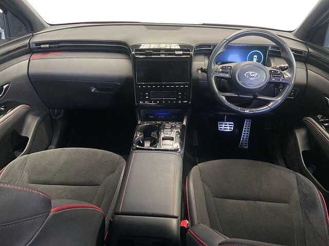 Hyundai TUCSON 1.6 h T-GDi N Line S SUV 5dr Petrol Hybrid Auto Euro 6 (s/s) (230 ps) Sunset Red