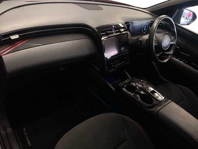 Hyundai TUCSON 1.6 h T-GDi N Line S SUV 5dr Petrol Hybrid Auto Euro 6 (s/s) (230 ps) Sunset Red
