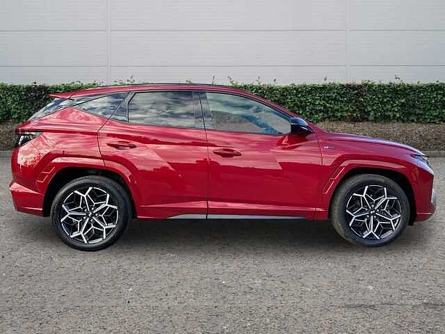 Hyundai TUCSON 1.6 h T-GDi N Line SUV 5dr Petrol Hybrid Auto Euro 6 (s/s) (230 ps) Ultimate Red