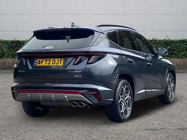 Hyundai TUCSON 1.6 h T-GDi N Line SUV 5dr Petrol Hybrid Auto Euro 6 (s/s) (230 ps) Dark Knight Grey