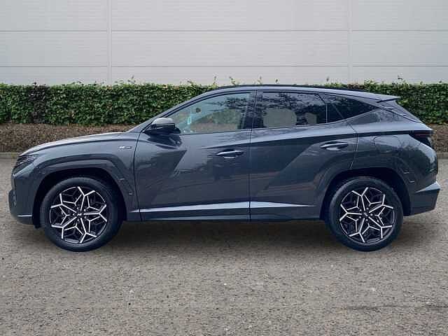 Hyundai TUCSON 1.6 h T-GDi N Line SUV 5dr Petrol Hybrid Auto Euro 6 (s/s) (230 ps) Dark Knight Grey