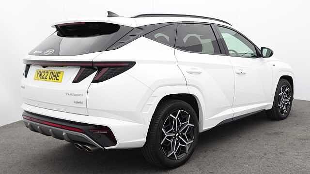 Hyundai TUCSON 1.6 h T-GDi N Line S SUV 5dr Petrol Hybrid Auto Euro 6 (s/s) (230 ps) White