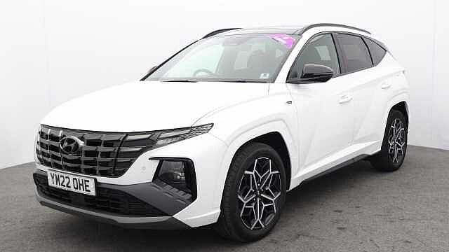 Hyundai TUCSON 1.6 h T-GDi N Line S SUV 5dr Petrol Hybrid Auto Euro 6 (s/s) (230 ps) White