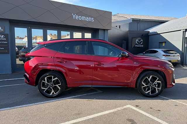 Hyundai TUCSON 1.6T 48V MHD N Line 5dr DCT Red