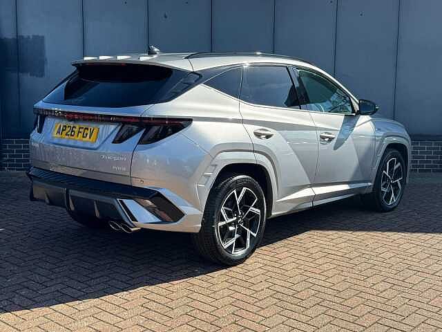 Hyundai TUCSON 1.6T 239 Hybrid N Line 5dr Auto Shmrg Slvr Mtlc