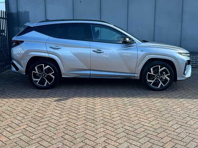 Hyundai TUCSON 1.6T 239 Hybrid N Line 5dr Auto Shmrg Slvr Mtlc