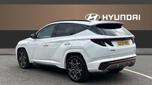 Hyundai TUCSON 1.6 TGDi Plug-in Hybrid N Line 5dr 4WD Auto Estate White