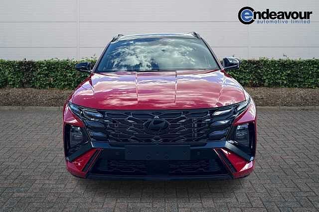 Hyundai TUCSON 1.6T 150 N Line S 5dr DCT Engine Red