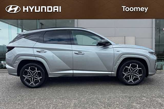 Hyundai TUCSON 1.6 H T Gdi N Line Suv 5dr Petrol Hybrid Auto Euro 6 (s/s) (230 Ps) Shimmering Silver