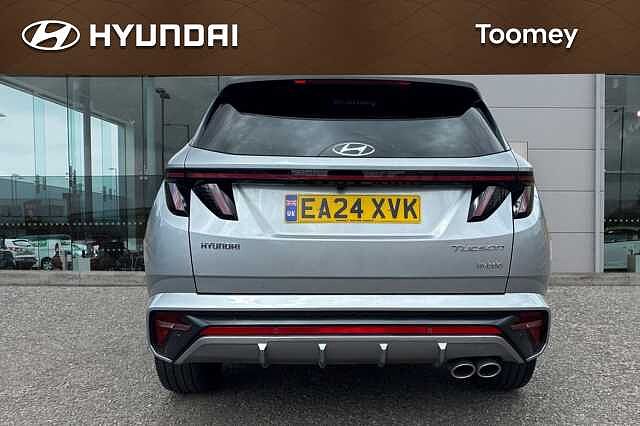 Hyundai TUCSON 1.6 H T Gdi N Line Suv 5dr Petrol Hybrid Auto Euro 6 (s/s) (230 Ps) Shimmering Silver