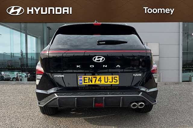 Hyundai KONA 1.6 H Gdi N Line S Suv 5dr Petrol Hybrid Dct Euro 6 (s/s) (129 Ps) Abyss Black