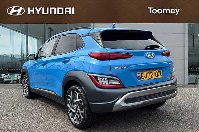 Hyundai KONA 1.6 H Gdi Premium Suv 5dr Petrol Hybrid Dct Euro 6 (s/s) (141 Ps) Surfy Blue