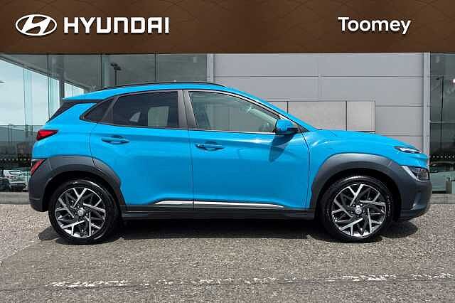 Hyundai KONA 1.6 H Gdi Premium Suv 5dr Petrol Hybrid Dct Euro 6 (s/s) (141 Ps) Dive Blue