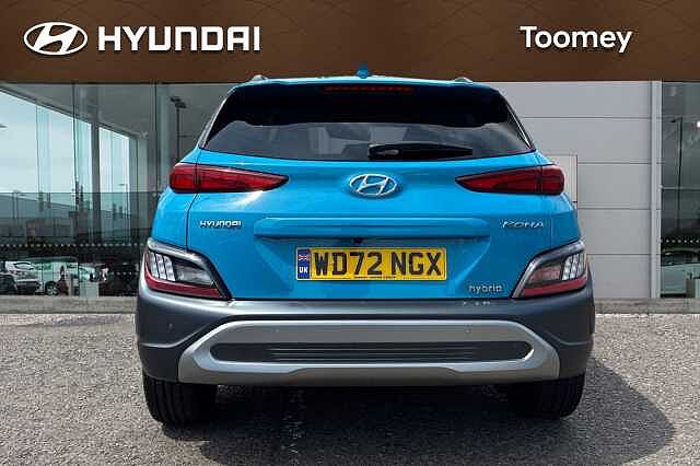 Hyundai KONA 1.6 H Gdi Premium Suv 5dr Petrol Hybrid Dct Euro 6 (s/s) (141 Ps) Dive Blue