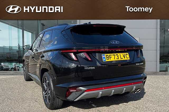 Hyundai TUCSON 1.6 T Gdi Mhev N Line S Suv 5dr Petrol Hybrid Dct Euro 6 (s/s) (150 Ps) Phantom Black