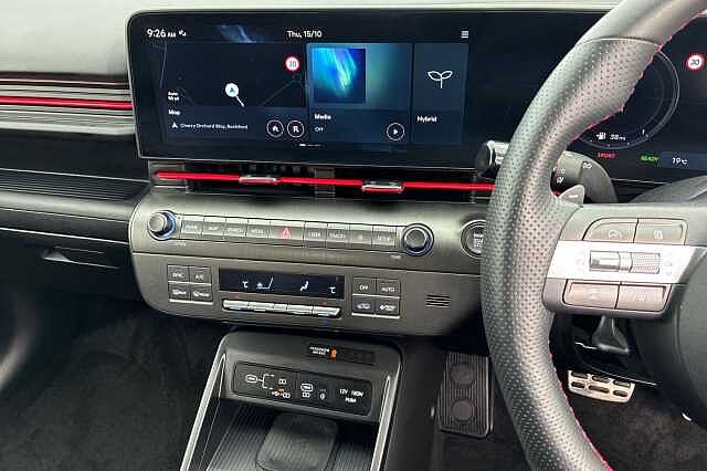 Hyundai KONA 1.6 H Gdi N Line S Suv 5dr Petrol Hybrid Dct Euro 6 (s/s) (138 Ps) Black