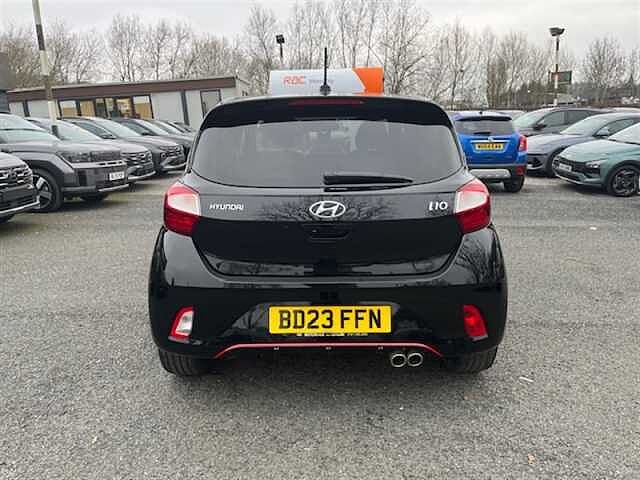 Hyundai I10 1.0 T-GDi N Line Hatchback 5dr Petrol Manual Euro 6 (s/s) (100 ps) Black