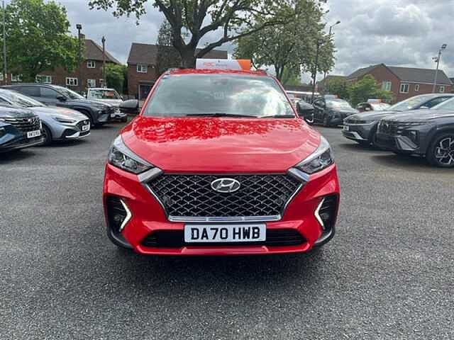 Hyundai TUCSON 1.6 CRDi MHEV N Line SUV 5dr Diesel Hybrid DCT Euro 6 (s/s) (136 ps) Red
