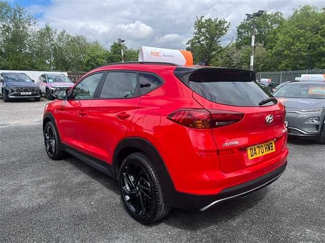 Hyundai TUCSON 1.6 CRDi MHEV N Line SUV 5dr Diesel Hybrid DCT Euro 6 (s/s) (136 ps) Red