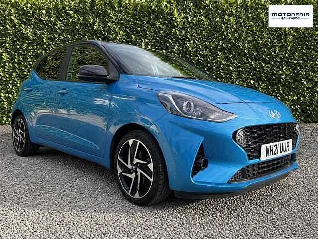 Hyundai I10 1.0 Premium Hatchback 5dr Petrol Manual Euro 6 (s/s) (67 ps) Blue
