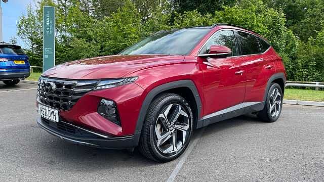 Hyundai TUCSON 1.6 h T-GDi Ultimate SUV 5dr Petrol Hybrid Auto Euro 6 (s/s) (230 ps) Sunset Red