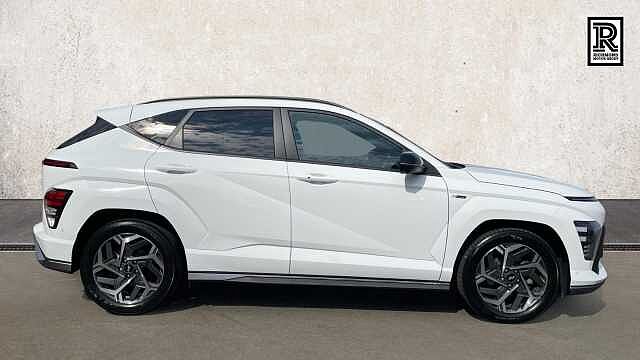 Hyundai KONA 1.6 h-GDi N Line S SUV 5dr Petrol Hybrid DCT Euro 6 (s/s) (141 ps) Atlas White