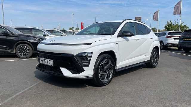 Hyundai KONA 1.6 h-GDi N Line S SUV 5dr Petrol Hybrid DCT Euro 6 (s/s) (141 ps) Atlas White