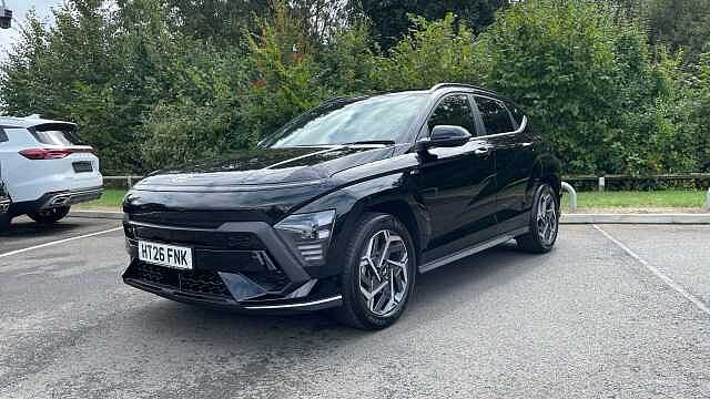 Hyundai KONA 1.6 h-GDi N Line S SUV 5dr Petrol Hybrid DCT Euro 6 (s/s) (138 ps) Abyss Black