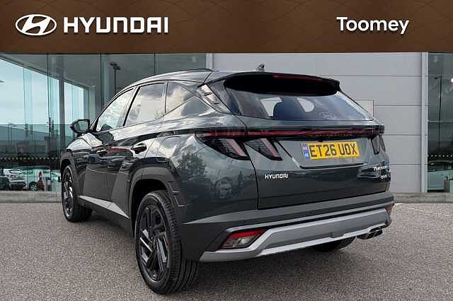 Hyundai TUCSON 1.6t Hybrid Black Line Suv 5dr Petrol Hybrid Auto Euro 6 (s/s) (239 Ps) Pearl - Cypress Green